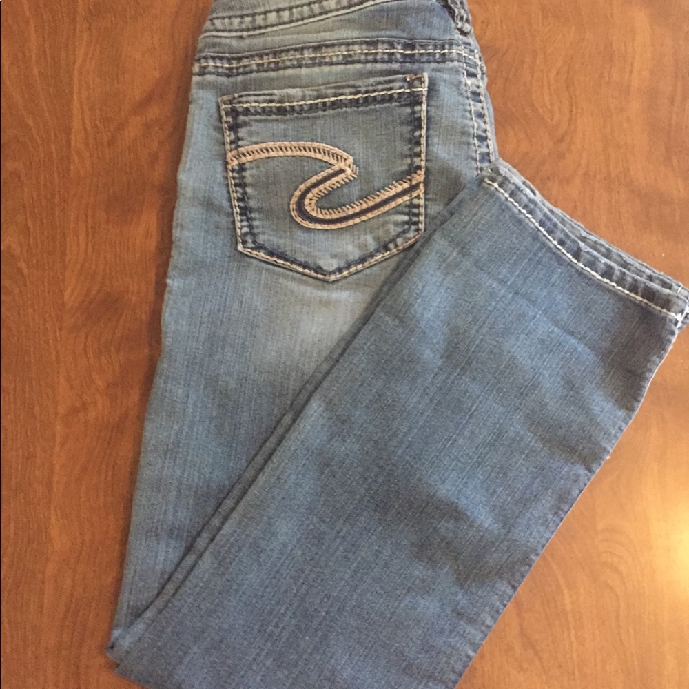 Silver Jeans, Santorini crop, size 28